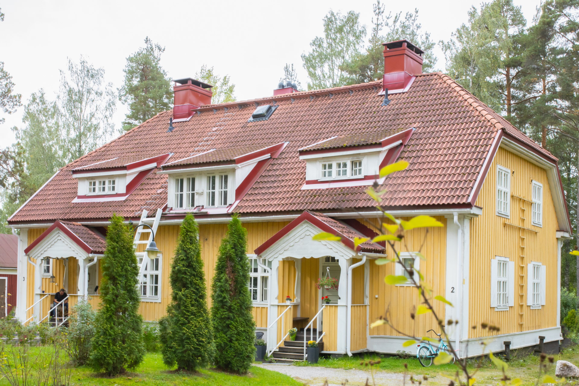 A house designed by Birger Brunila in the Pukkimäki wooden-house area.