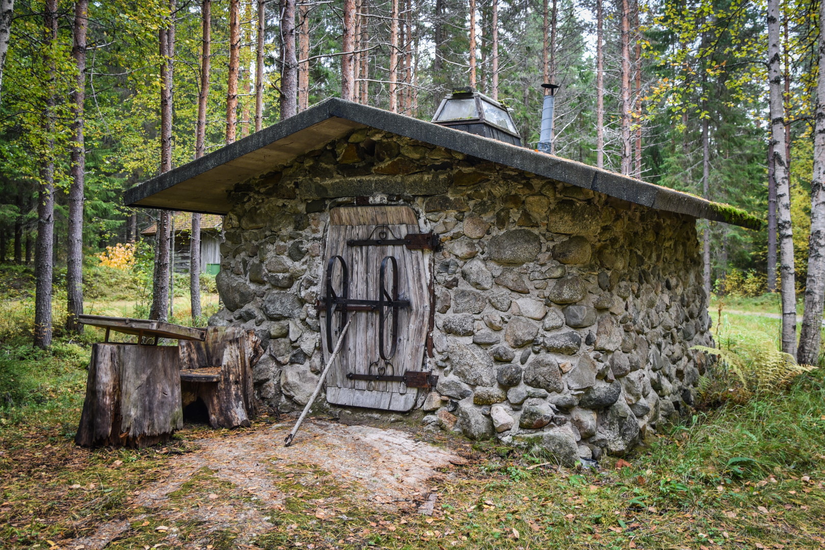 Stone sauna.
