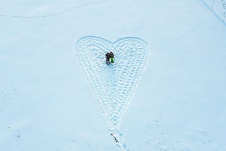 A heart on ice.